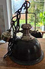 Mooie stoere hanglamp industrieel zwart metalgun, Huis en Inrichting, Lampen | Hanglampen, Minder dan 50 cm, Ophalen of Verzenden