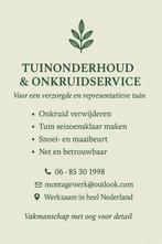 Tuin hulp onkruid verwijderen tuin, Vacatures, Vacatures | Schoonmaak en Facilitaire diensten, Overige vormen