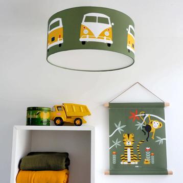 Plafondlamp Kinderlamp Safari busje Olijfgroen ANNIdesign beschikbaar voor biedingen