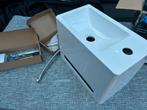 Aquazuro kunstof wasbak compleet met kraan Nieuw, Doe-het-zelf en Verbouw, Sanitair, Ophalen of Verzenden, Nieuw, Wastafel