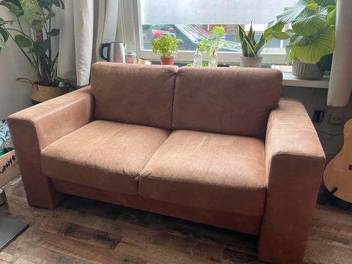 Tweezitsbank, Huis en Inrichting, Banken | Bankstellen, Gebruikt, Rechte bank, Tweepersoons, 150 tot 200 cm, 75 tot 100 cm, Stof