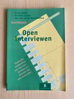 Basisboek Open Interviewen, Boeken, Ophalen of Verzenden, Gamma, Gelezen, HBO
