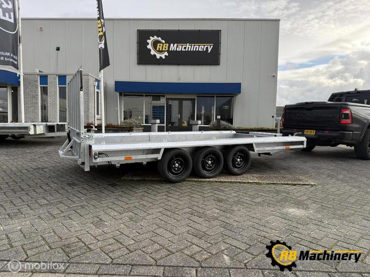 Vlemmix machinetransporter 3500 kg (3 asser) 400 x 180, Auto diversen, Aanhangers en Bagagewagens, Nieuw