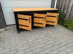 Prachtige buitenkeuken kookstation Douglas hout tuinkamer, Ophalen of Verzenden, Nieuw, Houtskool