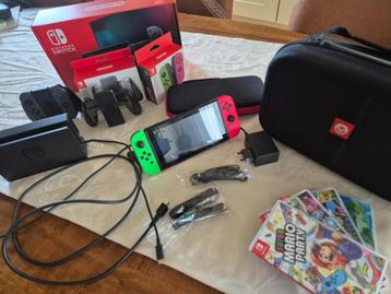 !*!  Nintendo Switch + 4 spellen en veel extra's  !*! beschikbaar voor biedingen