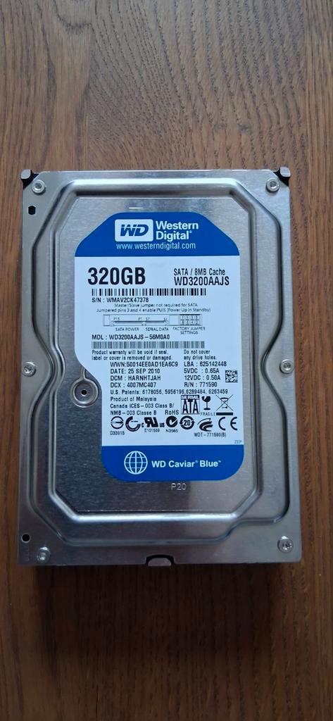 320GB Western Digital HDD - SATA, Computers en Software, Harde schijven, Ophalen of Verzenden