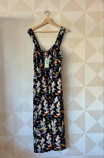 King Louie Carine Dress jurk vis zwart L/XL/42 NIEUW beschikbaar voor biedingen