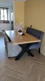 Eettafel + stoelen+ bank, Ophalen, Zo goed als nieuw