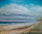 Strand van Ameland , echt schilderij inclusief lijst, Antiek en Kunst, Ophalen