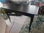 Ikea Bureau Zwart met Lade - 120x60x74, Huis en Inrichting, Tafels | Bijzettafels, Ophalen, Rechthoekig, 75 cm of meer, 60 cm of meer