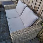 Loungeset (bank, 2 stoelen en tafeltje), Ophalen, 4 zitplaatsen, Rotan, Loungeset