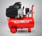 50 L compressors Kraft Müller met dubbele aansluiting, Nieuw, Mobiel, 6 tot 10 bar, 25 tot 100 liter