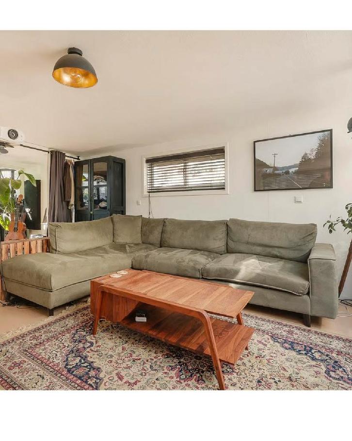 Grote Goossens Hoekbank - Wegens Verhuizing!, Huis en Inrichting, Banken | Bankstellen, Gebruikt, Hoekbank, Vierpersoons of meer
