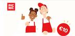 Korting Picnic €10,- kortingscode boodschappen gratis, Tickets en Kaartjes, Eén persoon, Kortingsbon, Overige typen