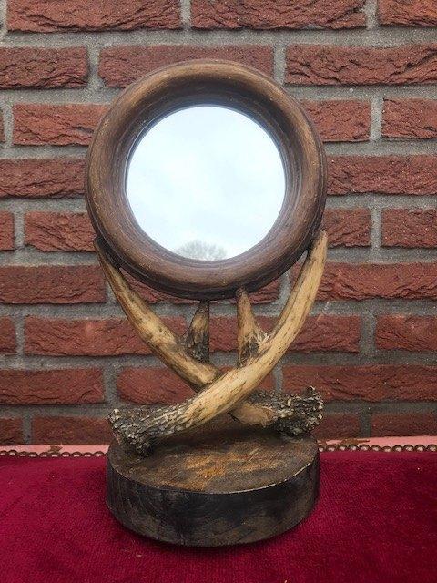 decoratieve (jacht) spiegel, Antiek en Kunst, Curiosa en Brocante, Ophalen of Verzenden