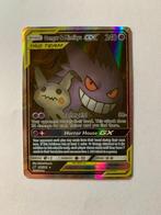 Gengar & Mimikyu GX Full Art 165/181 Team Up 2019, Hobby en Vrije tijd, Verzamelkaartspellen | Pokémon, Ophalen of Verzenden, Zo goed als nieuw