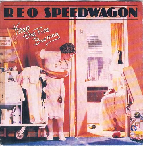 reo speedwagon - keep the fire burning (1982/rock), Cd's en Dvd's, Vinyl Singles, Single, Rock en Metal, 7 inch, Ophalen of Verzenden