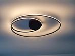 Ophelia Plafondlamp Zwart Ovaal, Huis en Inrichting, Lampen | Plafondlampen, Ophalen, Zo goed als nieuw, Metaal, Modern