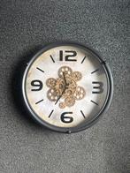 Mooie Wandklok met Tandwielen, Huis en Inrichting, Woonaccessoires | Klokken, Ophalen of Verzenden, Gebruikt, Analoog, Wandklok