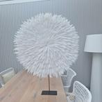 Mega grote witte veren ornament op zwarte voet ibiza stijl, Huis en Inrichting, Ophalen, Zo goed als nieuw, X, X