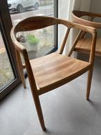 5 Eetkamerstoelen hout teak, Huis en Inrichting, Stoelen, Ophalen, Gebruikt, Bruin, Vijf, Zes of meer stoelen