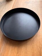 Zwarte ronde schaal, Overige materialen, Gebruikt, Schaal, Rond