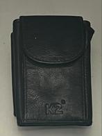 K2 zwarte echt leren mini portemonnee handgemaakt, Overige merken, Gebruikt, Ophalen of Verzenden, Leer