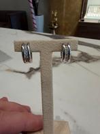 18k Witgouden Diamanten Oorbellen, Goudpunt, Wit, Ophalen of Verzenden, Met edelsteen