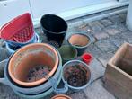 Diverse potten en vazen, gratis., Tuin en Terras, Ophalen, Tuin, Kunststof, Gebruikt