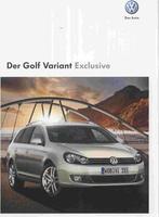 Volkswagen Golf Variant Exclusive (Golf 6) (sept. 2009), Ophalen of Verzenden, Nieuw, Volkswagen
