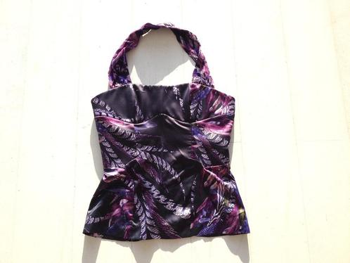Nieuw prachtige zijde top Cavalli small s 36 it 46, Kleding | Dames, Tops, Nieuw, Maat 36 (S), Paars, Zonder mouw, Verzenden