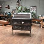 Oude gaaskast, industriële kast, secretaire, oude werkbank, Antiek en Kunst, Curiosa en Brocante, Ophalen