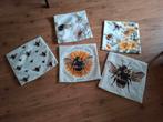 5x kussenhoesjes met bij/ bijen 45x45, Ophalen of Verzenden, Nieuw, Vierkant