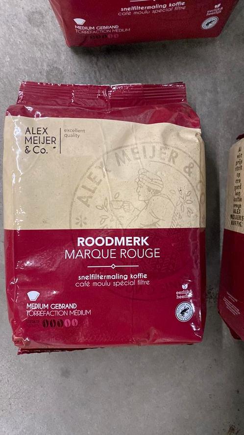 1,5 kg Alex Meijer Roodmerk gemalen koffie snelfiltermaling, Diversen, Levensmiddelen, Ophalen of Verzenden