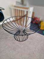 Zwarte metalen draad mand / fruitmand / fruitschaal, Huis en Inrichting, Woonaccessoires | Schalen en Manden, Ophalen of Verzenden