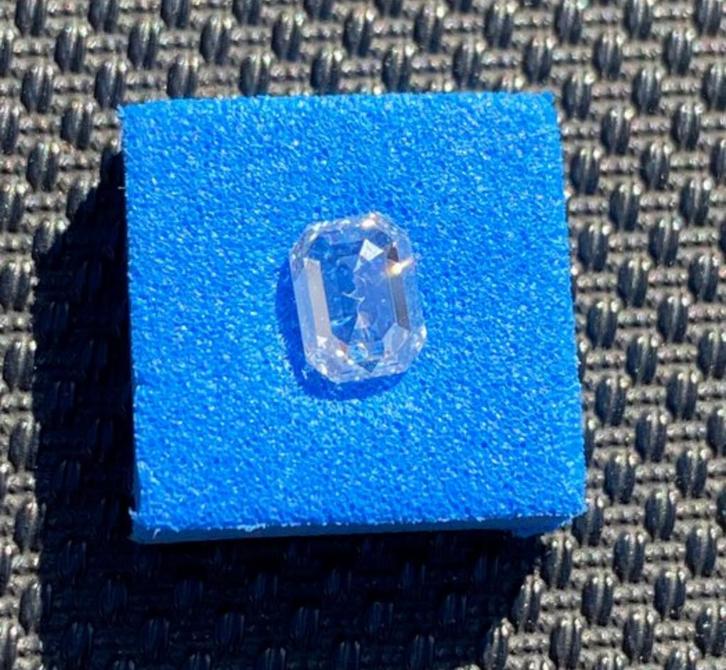 Diamant 0.71 ct, Smaragd, H, VS1 met GIA certificaat, Sieraden, Tassen en Uiterlijk, Edelstenen, Nieuw, Ophalen of Verzenden