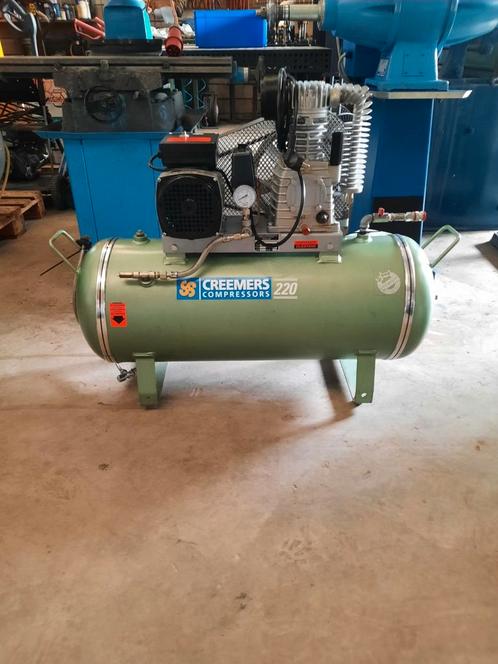 Creemers CS 220 zuiger compressor in nieuwstaat !!!, Doe-het-zelf en Verbouw, Compressors, Zo goed als nieuw, 6 tot 10 bar, 100 liter of meer