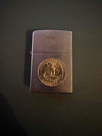 Zippo Aansteker met Quarter Dollar Munt beschikbaar voor biedingen