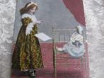 Antieke Kaart uit 1914 - Meisje & Pop / Dolly's First Lesson, Verzenden, Voor 1920, Gelopen, Kinderen