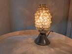 oud nachtlampje. Een tafellamp. Vintage glas, retro druiven, Ophalen of Verzenden, Zo goed als nieuw, Glas, Minder dan 50 cm