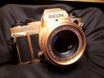 Ricoh XR-P Gold 35mm film SLR camera, Audio, Tv en Foto, Fotocamera's Analoog, Ophalen of Verzenden, Compact, Zo goed als nieuw