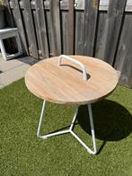 Max&Luuk bijzet tafel Ø48,5X63cm, Tuin en Terras, Ophalen, Nieuw, Rond, Teakhout