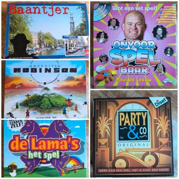 5 bordspellen waaronder een nieuwe alles voor €10 beschikbaar voor biedingen