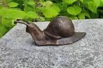 Slak / bronzen beeld / 16 cm lang, Nieuw, Info@huisentuindecoratiemarie.nl, Dierenbeeld, Huis en tuin decoratie Marie