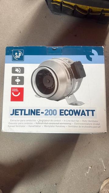 Jetline-200 ecowatt Ventielatie/afzuiger beschikbaar voor biedingen
