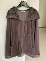 Lords & Lilies velours loungejasje. Bruin. Medium. Maat 38., Ophalen of Verzenden, Zo goed als nieuw, Maat 38/40 (M), Bruin