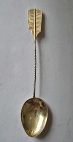 Antiek theelepeltje Zolotnik Russisch zilver met merkteken, Ophalen of Verzenden