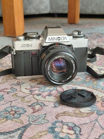Minolta xg-1 spiegelreflex camera 50MM 1.7 lens beschikbaar voor biedingen