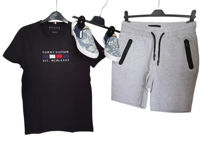 Mooie grijze Stangata (The Sting) sweat short maat S., Kleding | Heren, Broeken en Pantalons, Zo goed als nieuw, Maat 46 (S) of kleiner
