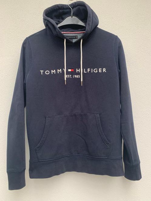 TOMMY HILFIGER trui/hoedie. Maat: M. Kleur: Blauw, Kleding | Heren, Truien en Vesten, Zo goed als nieuw, Maat 48/50 (M), Blauw